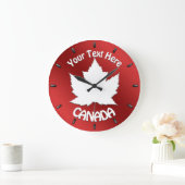 Canada Clock Canada Souvenir Wall Clock Customize Grote Klok (Huis)