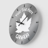 Canada Clock Canada Souvenir Wall Clock Customize Grote Klok (Hoek)