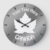 Canada Clock Canada Souvenir Wall Clock Customize Grote Klok (Voorkant)