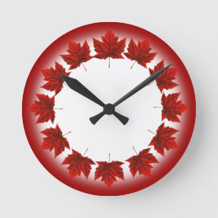 Canada Clock Canada Souvenir Wall Clocks & Gifts Ronde Klok