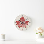 Canada Clock Cool Canada Souvenir Wall Clocks Gift Ronde Klok (Huis)
