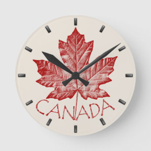 Canada Clock Cool Canada Souvenir Wall Clocks Gift Ronde Klok