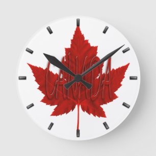 Canada Clock Cool Canada Souvenir Wall Clocks Gift Ronde Klok