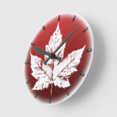 Canada Clock Cool Canada Souvenir Wall Clocks Gift Ronde Klok (Hoek)
