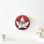 Canada Clock Cool Canada Souvenir Wall Clocks Gift Ronde Klok (Huis)