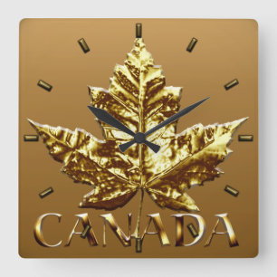 Canada Clock Gold Medal Canada Souvenir Clock Vierkante Klok