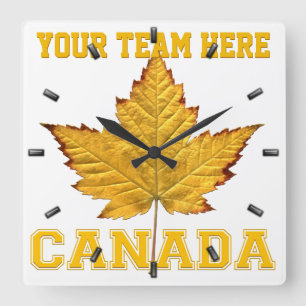 Canada Clock Sports Team Canada Souvenir Clock Vierkante Klok