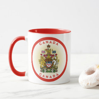 Canada Coat of Arms Circle Shape Mok