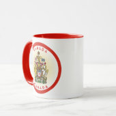 Canada Coat of Arms Circle Shape Mok (Voorkant links)