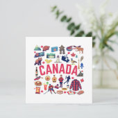 Canada collage kaart (Staand voorkant)