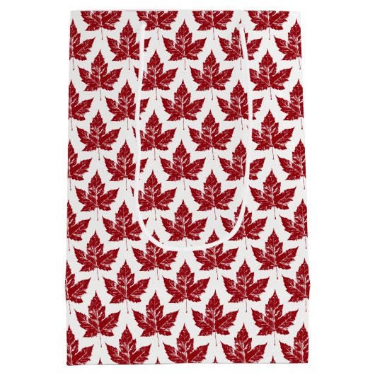 Canada Cool Canada Maple Leaf Gift Bag Medium Cadeauzakje (Achterkant)