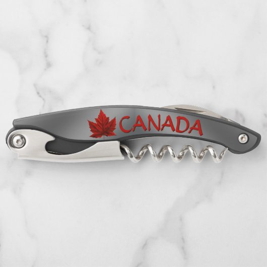 Canada Corkschroef Aangepaste opener van de Leeg v (Voorkant)