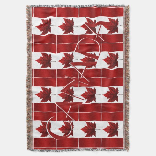 Canada Couverture Canada Drapeau Souvenir Jeter Co (devant Vertical)