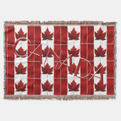 Canada Couverture Canada Drapeau Souvenir Jeter Co (Devant)