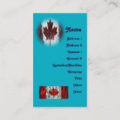 Canada Creëer Uw eigen Visitekaartje (Achterkant)