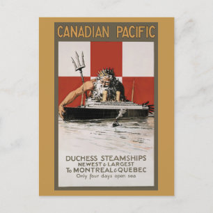  Canada Cruise Retro Reizen Toerisme Briefkaart