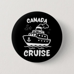 Canada Cruise Zomer Vakantie Reünie Schattige Meis Ronde Button 5,7 Cm