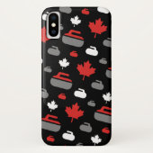 Canada Curling Rocks Cell Phone Case (Achterkant)