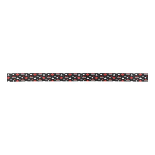 Canada Curling Rocks Ribbon Lint (Voorkant)
