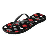 Canada Curling Rocks Teenslippers (Schuin)
