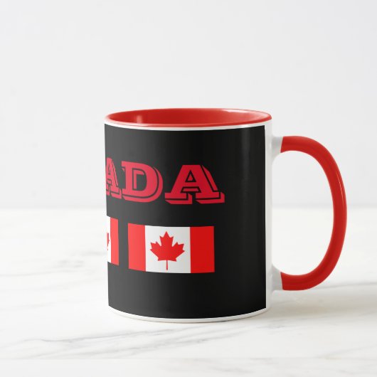 Canada Custom 11 oz Ringer Mug (Droite)