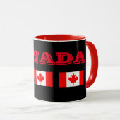 Canada Custom 11 oz Ringer Mug (Devant droit)