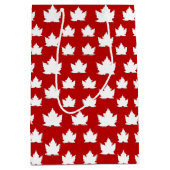 Canada Cute Canada Maple Leaf Gift Bag Medium Cadeauzakje (Voorkant)