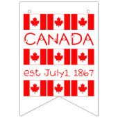 Canada Dag 1 juli 1867 Maple Leaf Canadian Flag Vlaggetjes (Eerste vlag)