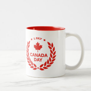 Canada Dag/1 juli Tweekleurige Koffiemok