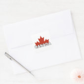 canada dag vierkante sticker (Envelop)