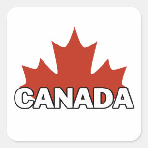 canada dag vierkante sticker