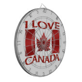 Canada Dartboard I Love Canada Souvenir Dartboard Dartbord (Voorkant Links)