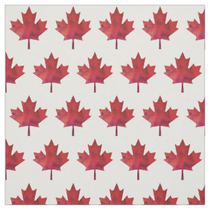 Canada Day aquarel esdoorn blad patroon Stof