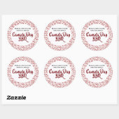 Canada Day BBQ-Stickers Ronde Sticker (Vel)