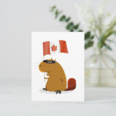 Canada Day Beaver Briefkaart (Staand voorkant)