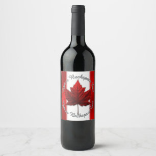 Canada Day Bierlabels Aangepaste Canada Flessen Al Wijn Etiket