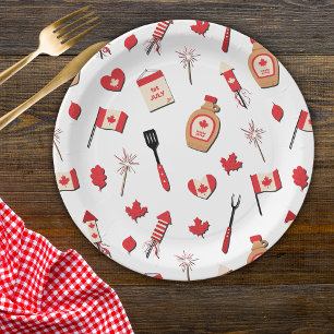 Canada Day Canadese BBQ Papieren Bordje
