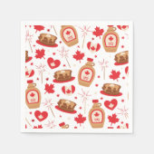 Canada Day Canadian Maple Syrup Servet (Voorkant)