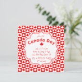 Canada Day Checkerboard Kaart (Staand voorkant)