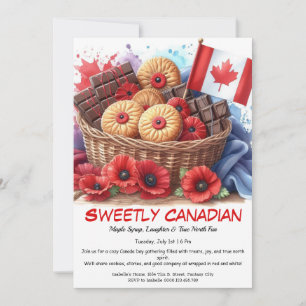Canada Day Cookies & Coquelicots Sweetly Canadian Kaart