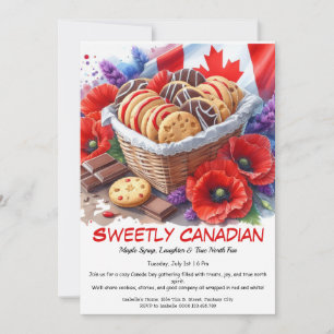 Canada Day Cookies & Coquelicots Zoet Canadees Kaart