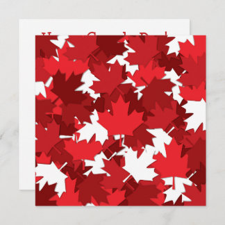 Canada Day Esdoornblad Uitnodiging