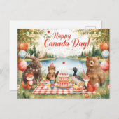 Canada Day Feestdagenkaart (Voorkant / Achterkant)