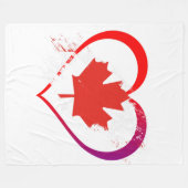 Canada Day fleece deken (Voorkant (Horizontaal))