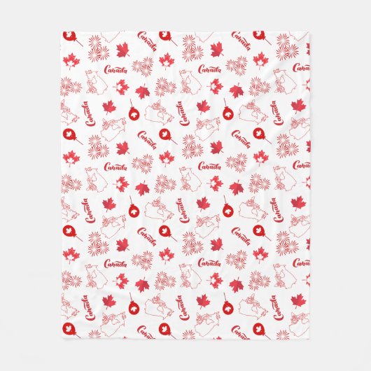 Canada Day Fleece Deken (Voorkant)