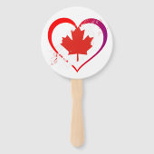 Canada Day Hand Fans Handwaaier (Achterkant)