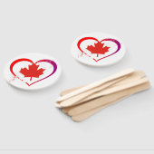Canada Day Hand Fans Handwaaier (Niet-gemonteerd)