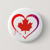 Canada Day Knop Ronde Button 5,7 Cm (Voorkant)