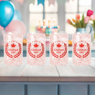 Canada Day Krans Bril Blikvorm Glas