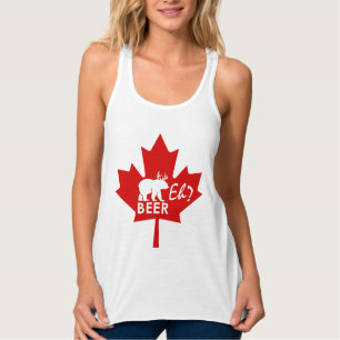Canada Day Maple leaf Beer Eh? tanktop
